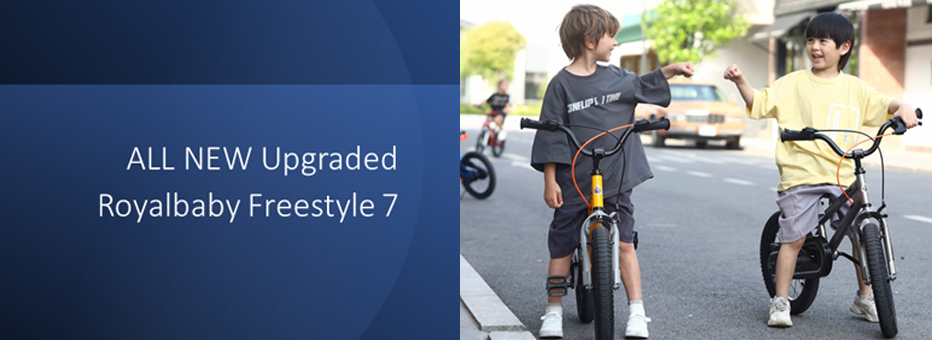 Image of 2 boys fist bumping with new upgraded bikes